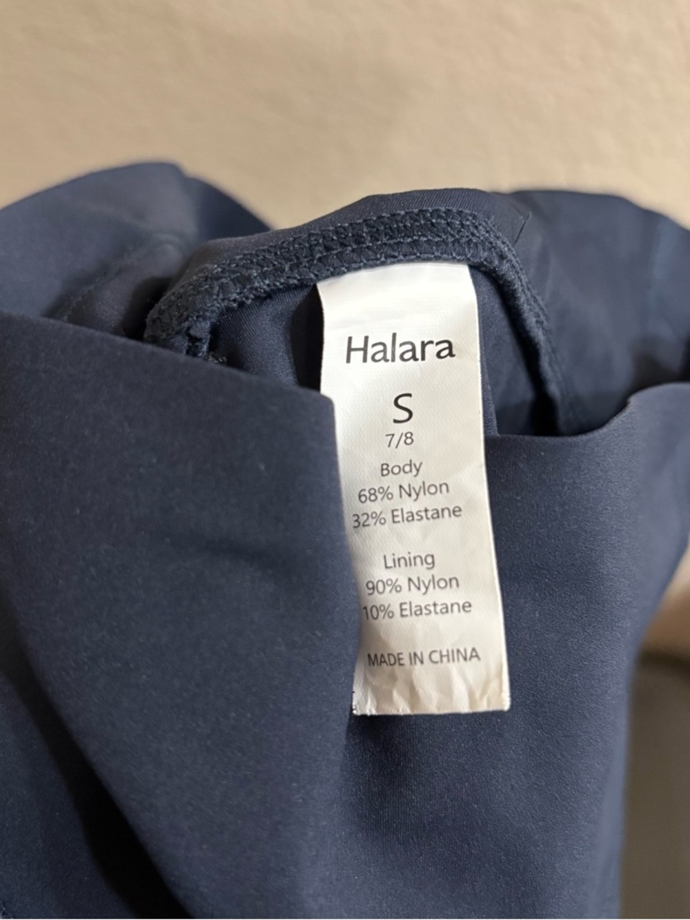 HALARA Navy High-Waist Performance Leggings - Picture 4 of 4